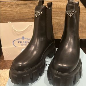 Monolith Brushed Booties - Brand New in Box